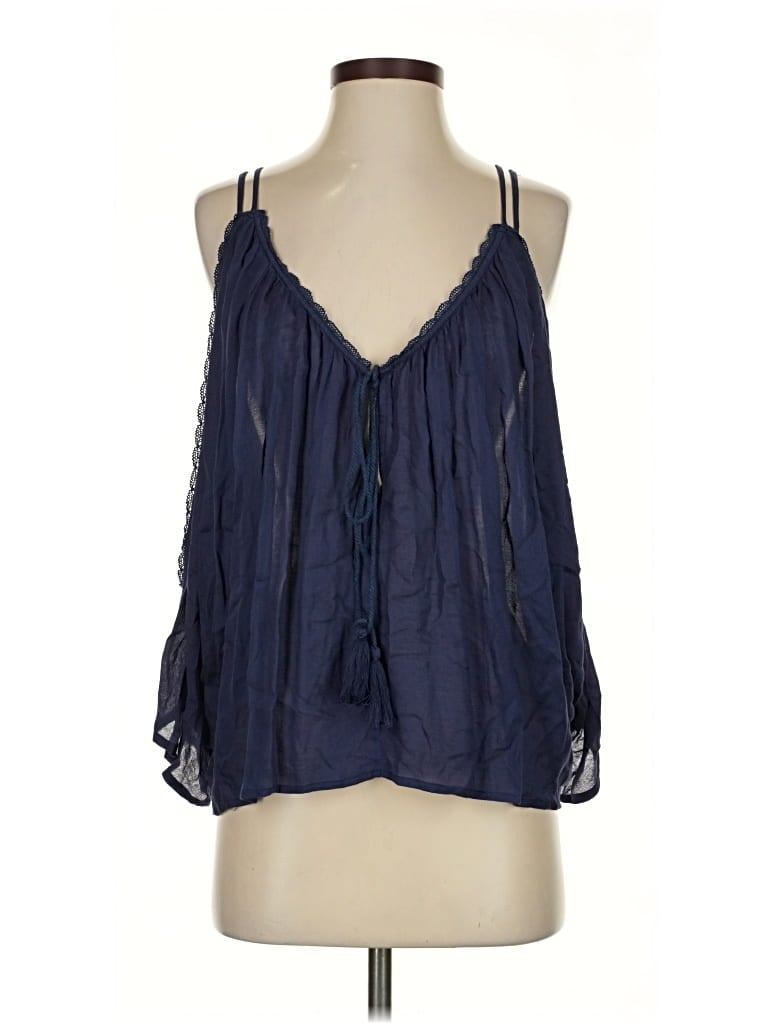 Pre-owned Cotton Candy La Sleeveless Blouse In Blue