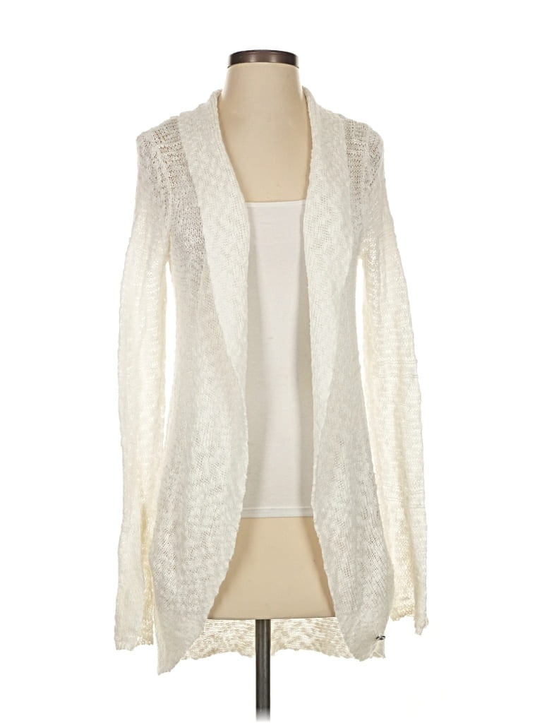 Pre-owned Roxy Cardigan Sweater In White