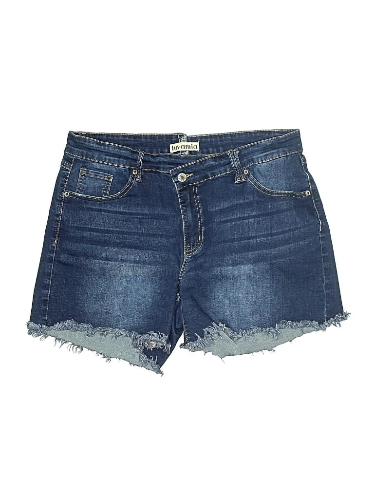 Pre-owned Luvamia Denim Shorts In Blue