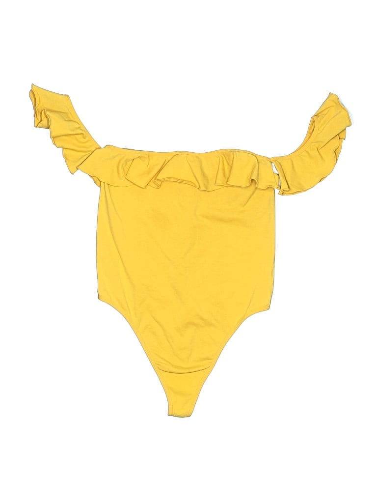 FOREVER 21 Pre-owned Bodysuit In Yellow