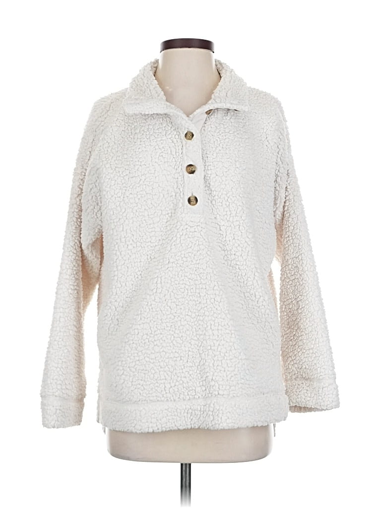 Pre-owned Aerie Pullover Sweater In White