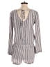 Cloth & Stone Stripes Gray Romper Size S - photo 2