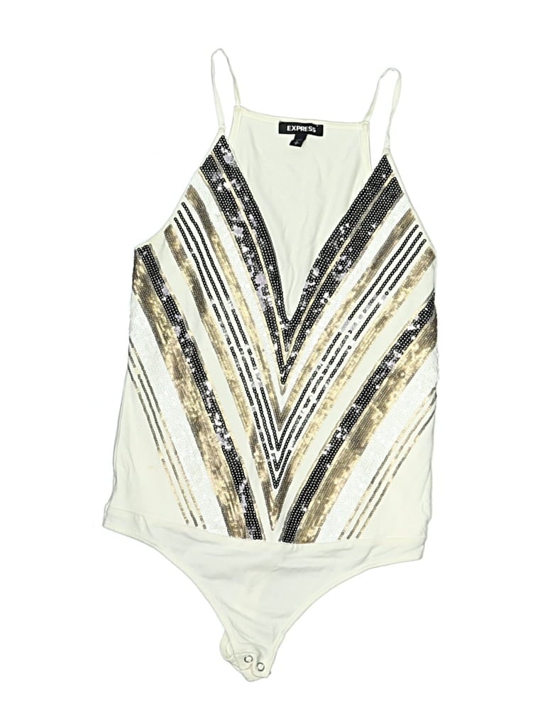 Pre-owned Express Bodysuit In White