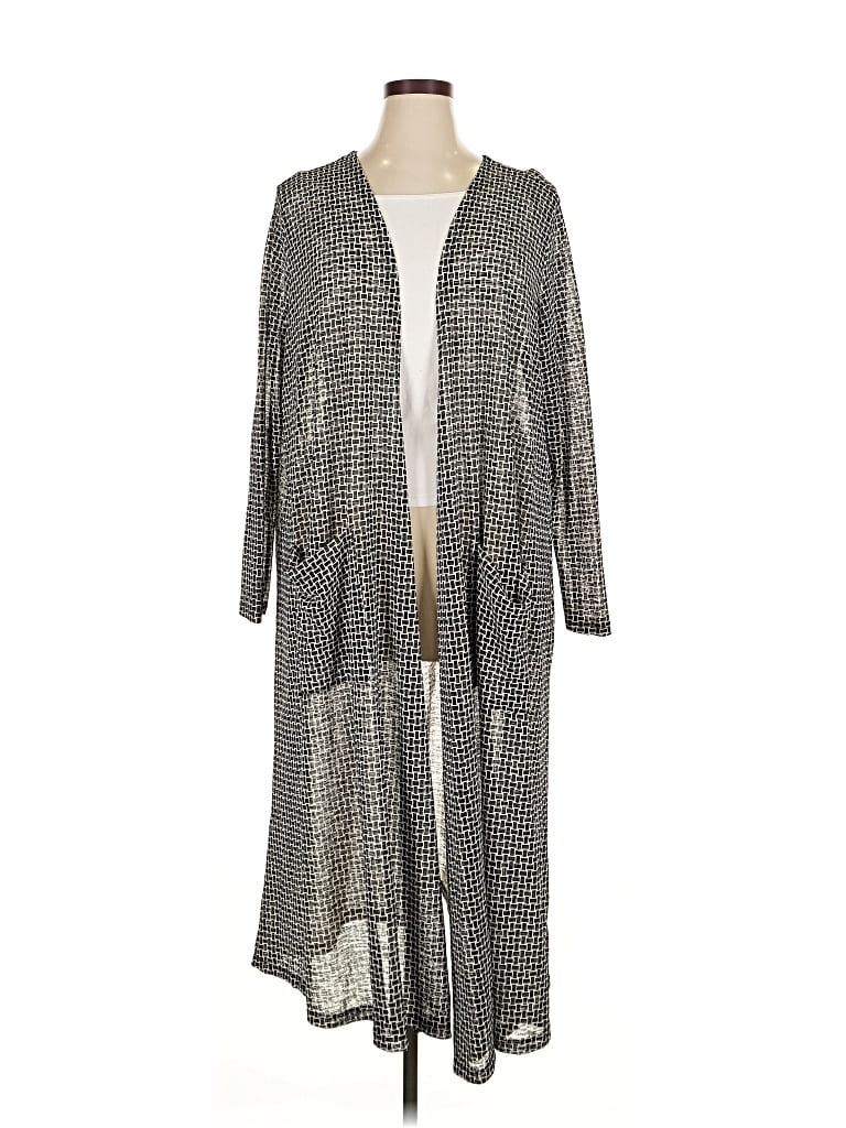 Pre-owned Lularoe Kimono In Silver