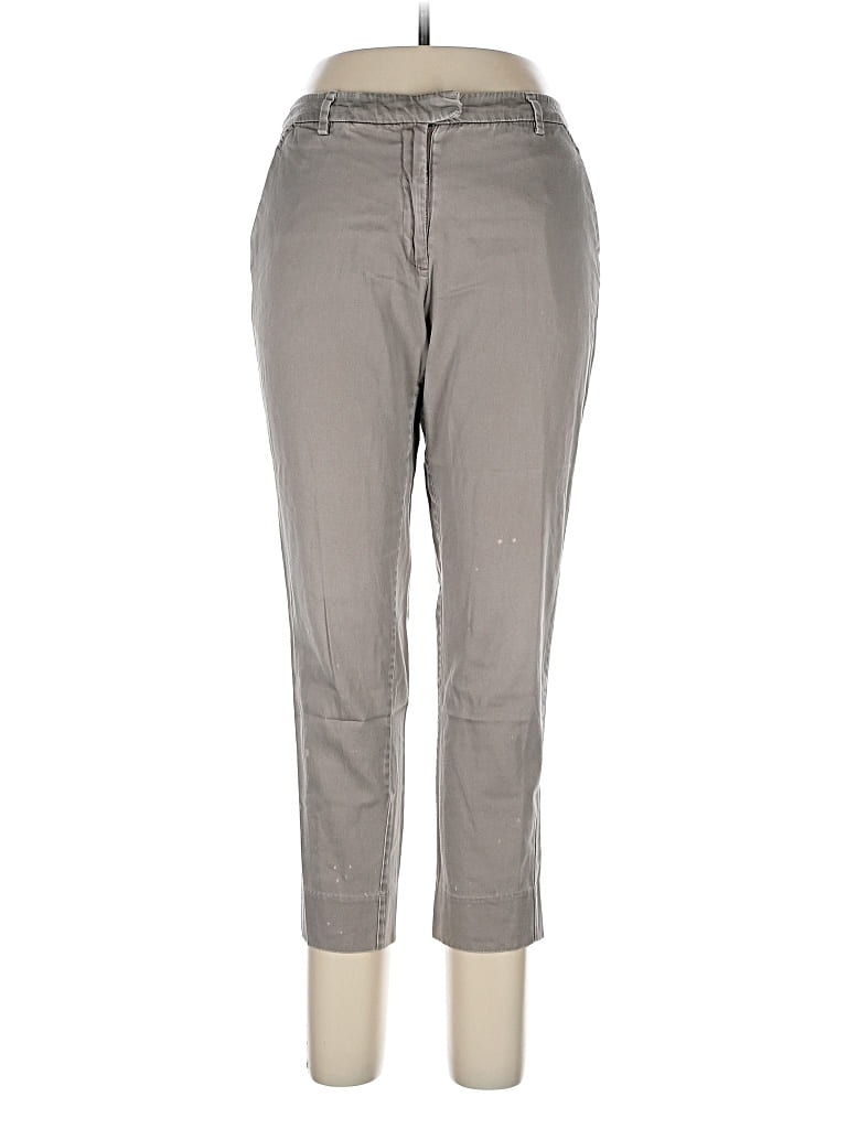 Pre-owned H&m Casual Pants In Gray