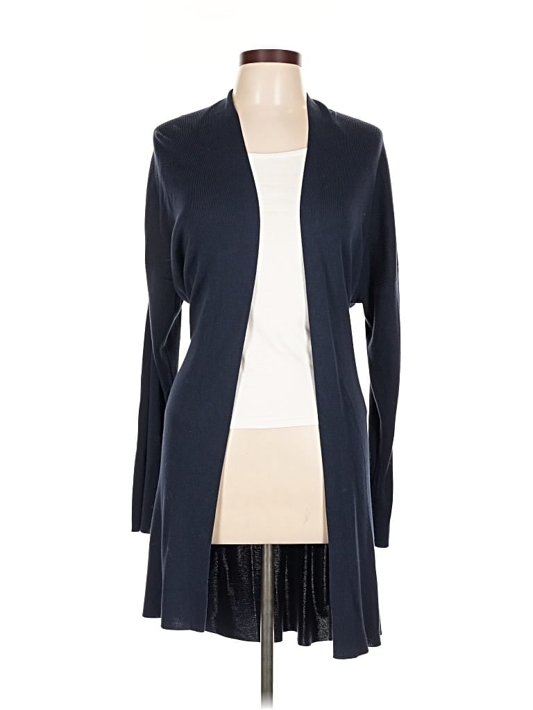 Pre-owned Eileen Fisher Cardigan Sweater In Blue