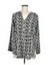 Assorted Brands Silver Long Sleeve Blouse Size M - photo 1