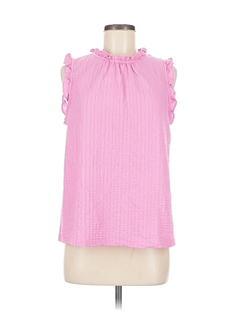 Pre-owned Ann Taylor Loft Sleeveless Blouse In Pink