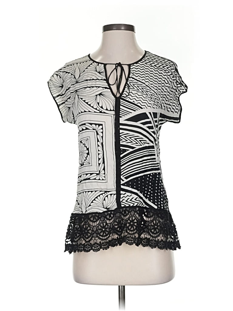 TINY Pre-owned Short Sleeve Blouse In Black