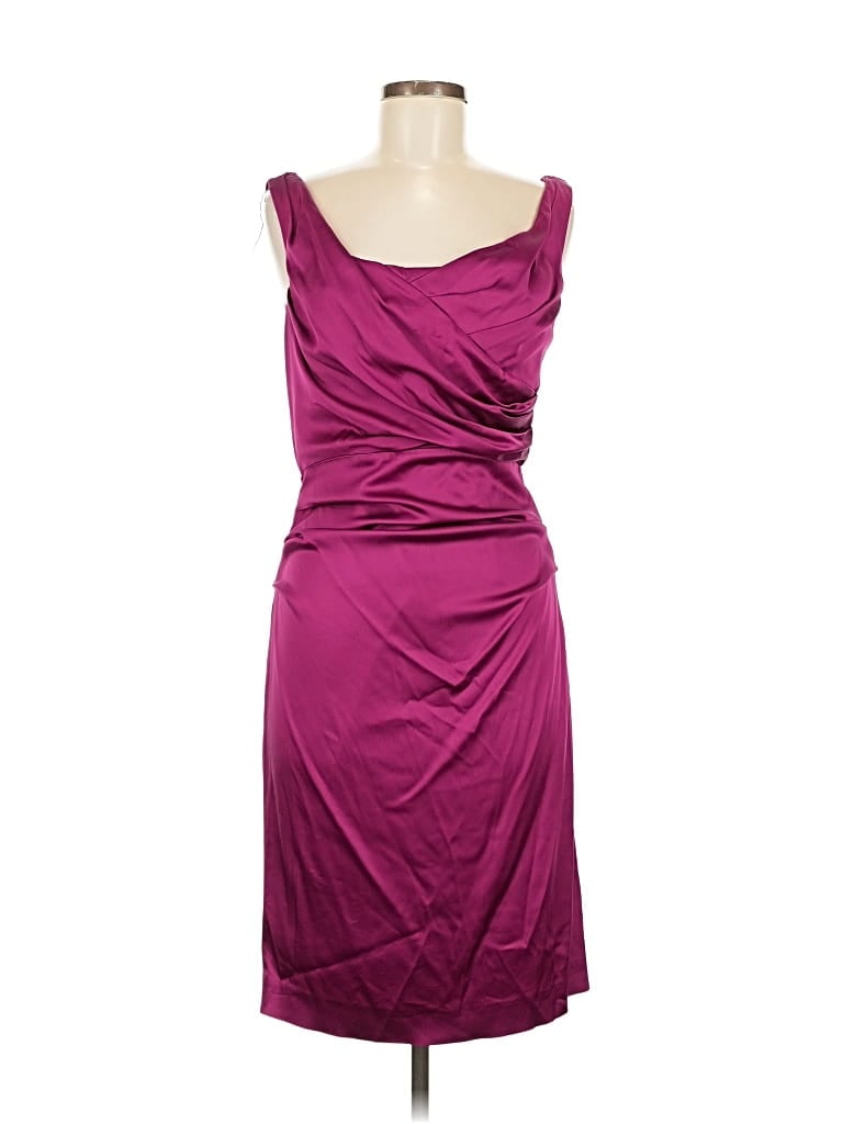 SUZI CHIN FOR MAGGY BOUTIQUE Pre-owned Cocktail Dress In Burgundy