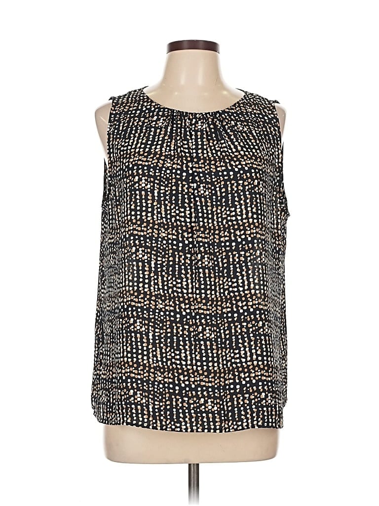 Pre-owned Ann Taylor Loft Outlet Sleeveless Blouse In Black