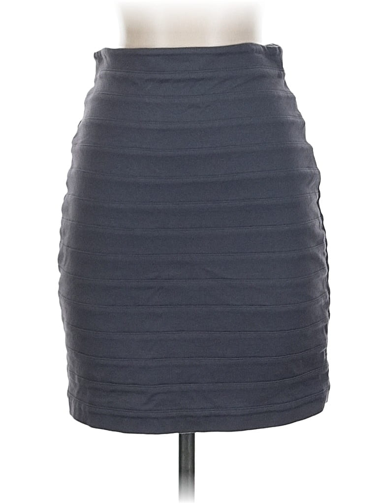 Pre-owned Express Formal Skirt In Gray