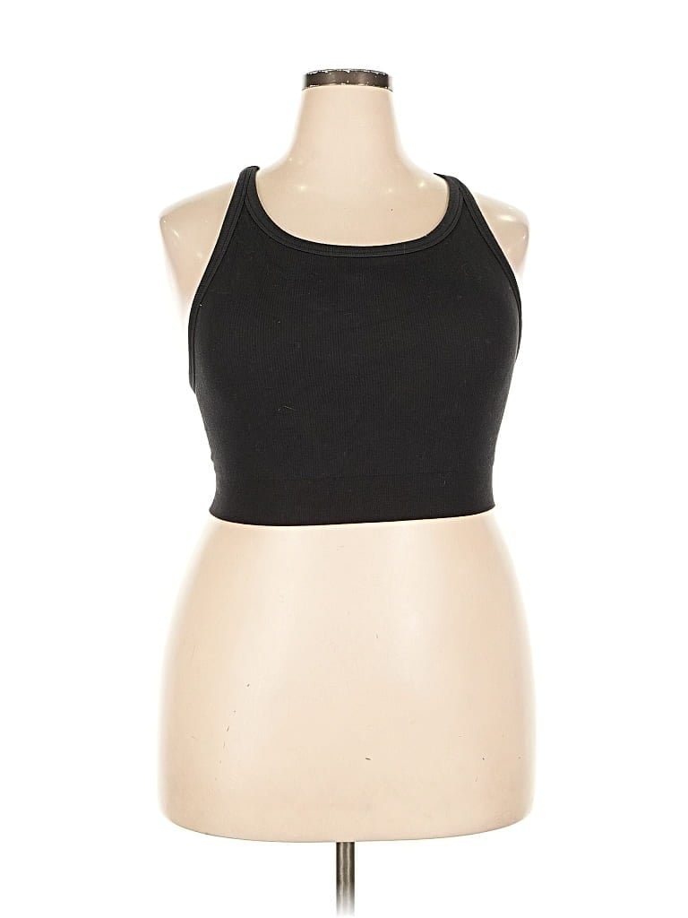 Pre-owned Active By Old Navy Tank Top Black Halter Neckline Tops