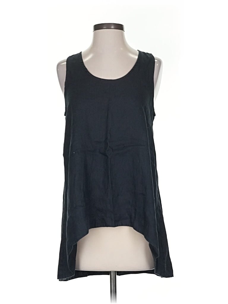 Pre-owned Pure Navy Sleeveless Blouse In Black