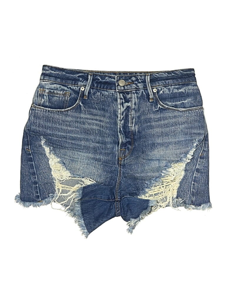 Click to view more detailed imagery on our partner's website Pre-owned Good American Denim Shorts In Blue