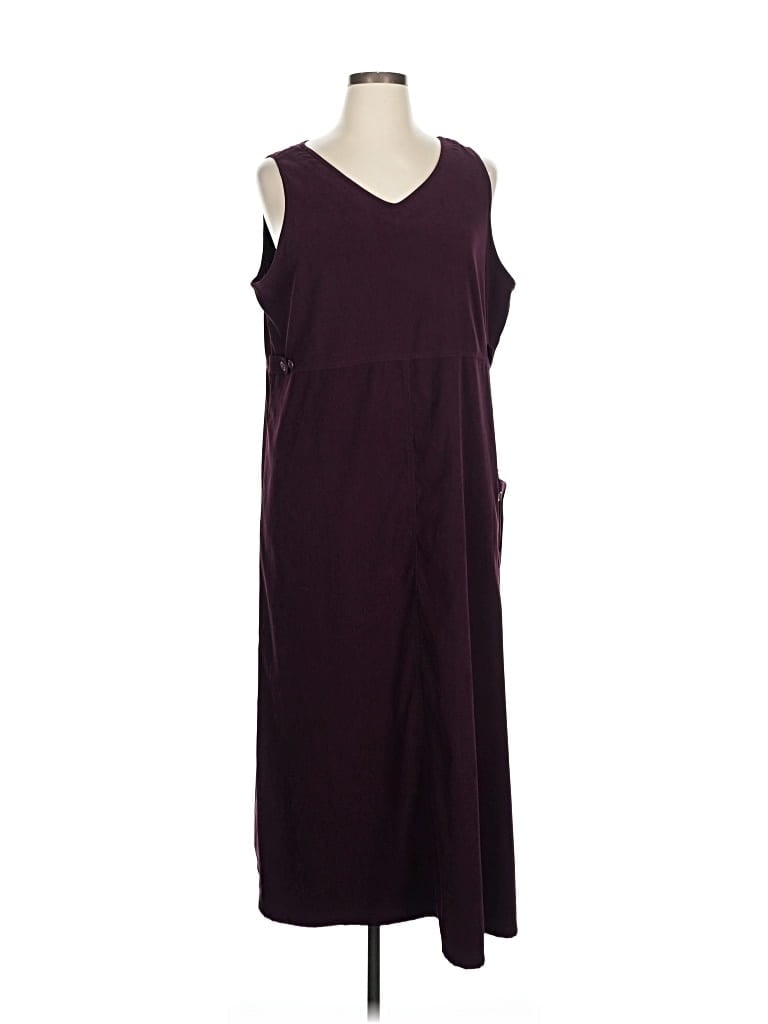 Pre-owned Assorted Brands Casual Dress In Burgundy