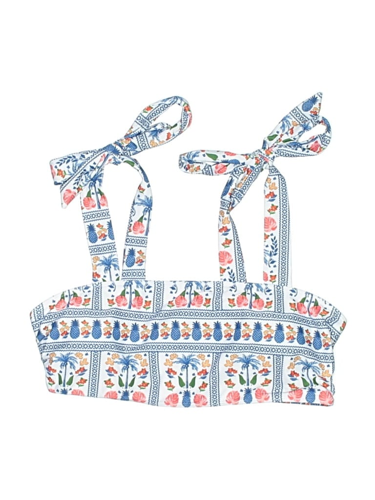 Pre-owned Cider Swimsuit Top Blue Swimwear