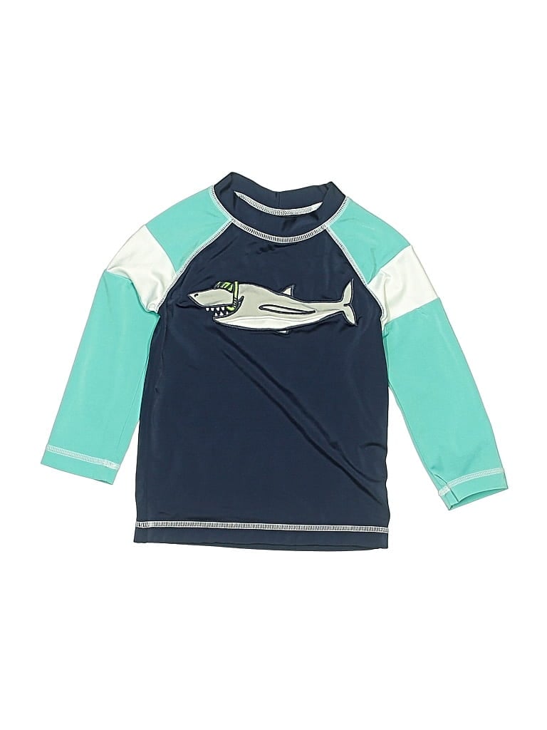 Pre-owned Gymboree Kids' Rash Guard In Blue