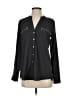 Calvin Klein 100% Polyester Solid Black Long Sleeve Blouse Size XS - photo 1