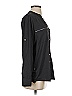 Calvin Klein 100% Polyester Solid Black Long Sleeve Blouse Size XS - photo 4