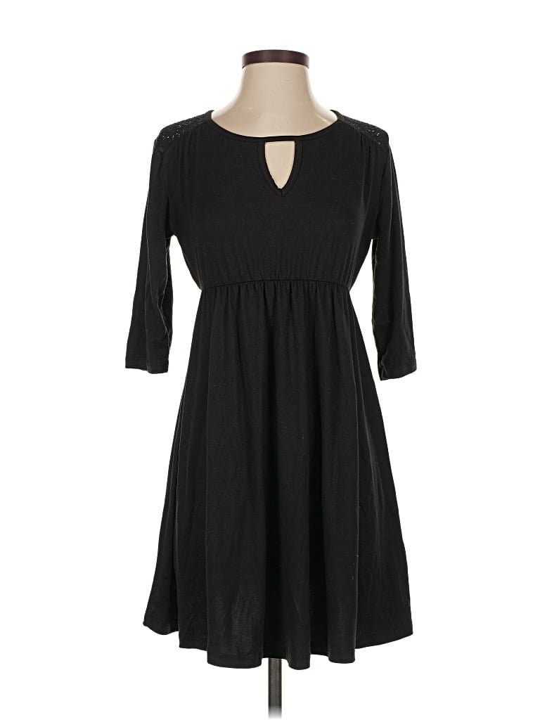Pre-owned French Grey Casual Dress In Black