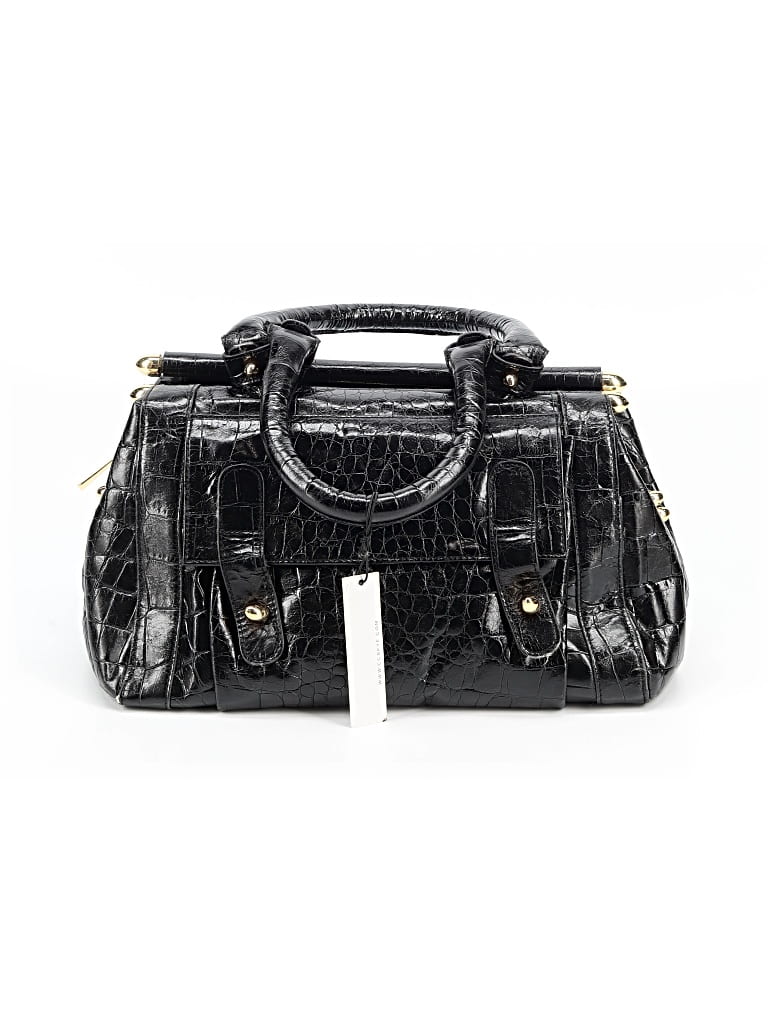 Pre-owned Cc Skye Leather Satchel In Black