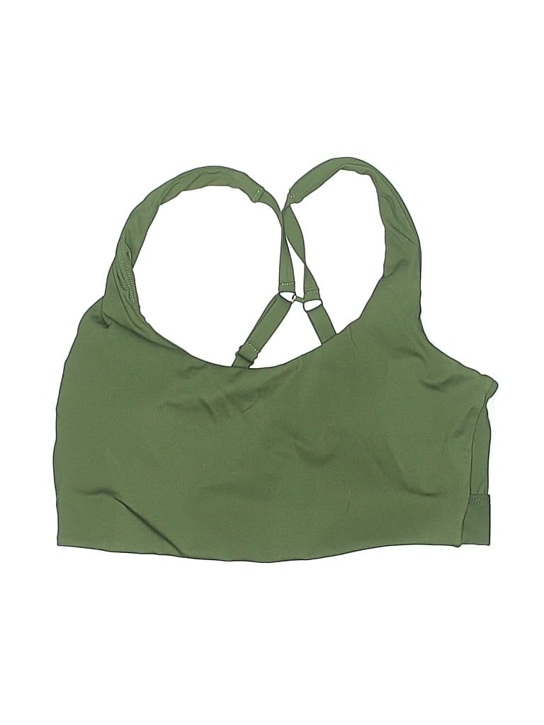 Pre-owned Assorted Brands Swimsuit Top Green Swimwear