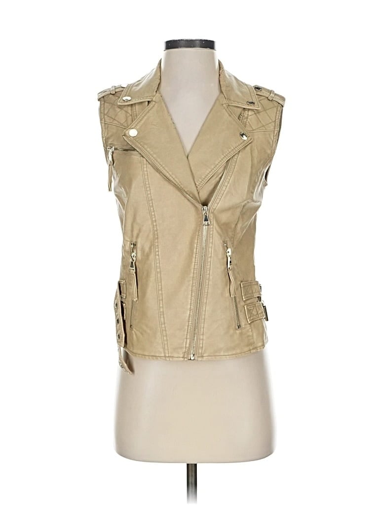 Pre-owned Express Vest In Brown