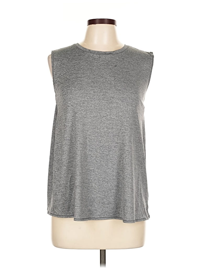 Pre-owned Athleta Sleeveless T-shirt In Gray