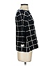 Tahari 100% Merino Wool Plaid Black Wool Pullover Sweater Size XS - photo 4