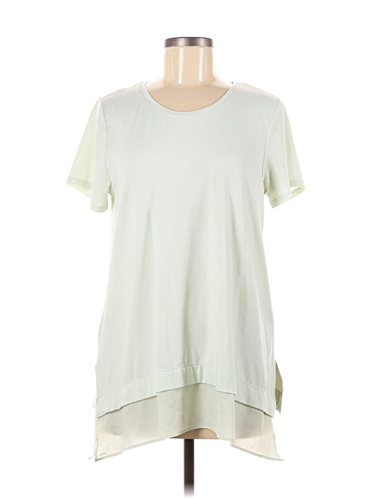 Pre-owned Soft Surroundings Short Sleeve T-shirt In Green