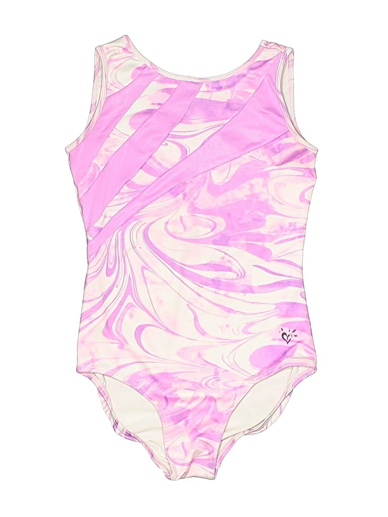 Pre-owned Justice Active Kids' One Piece Swimsuit In Pink