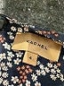 Kachel 100% Silk Floral Black Long Sleeve Silk Top Size 4 - photo 7