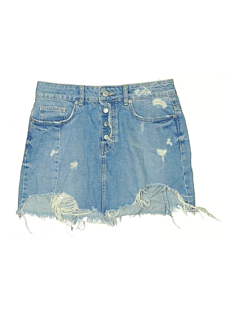Pre-owned Trafaluc By Zara Denim Shorts In Blue