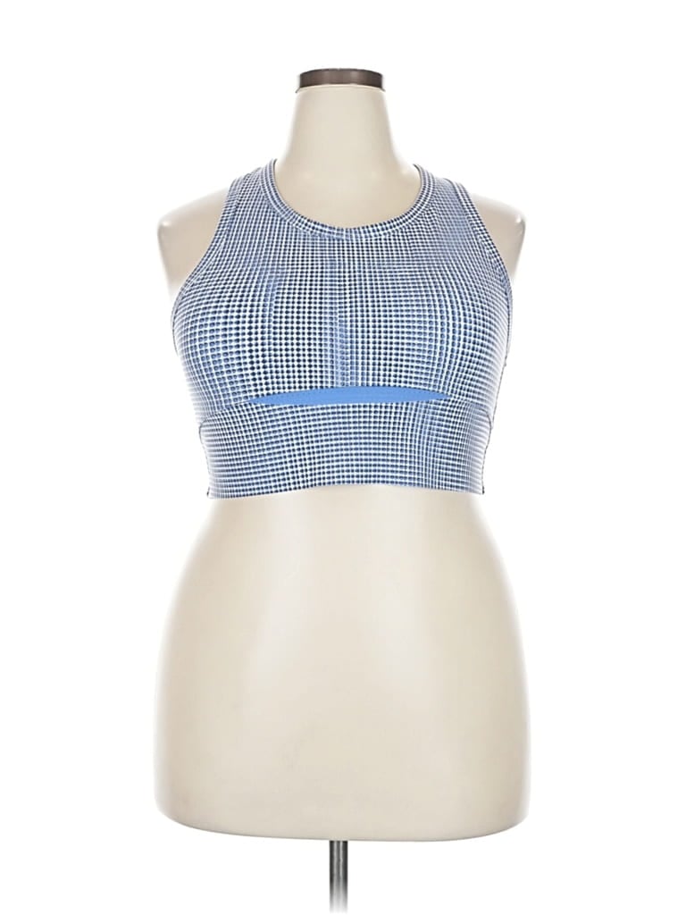 SWEATY BETTY Pre-owned Tank Top Blue Halter Neckline Tops