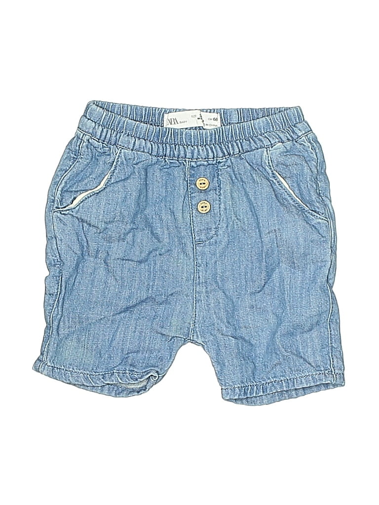 Pre-owned Zara Baby Babies' Denim Shorts In Blue