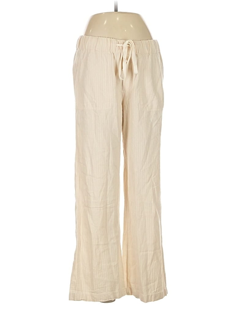 Pre-owned Caslon Linen Pants In White