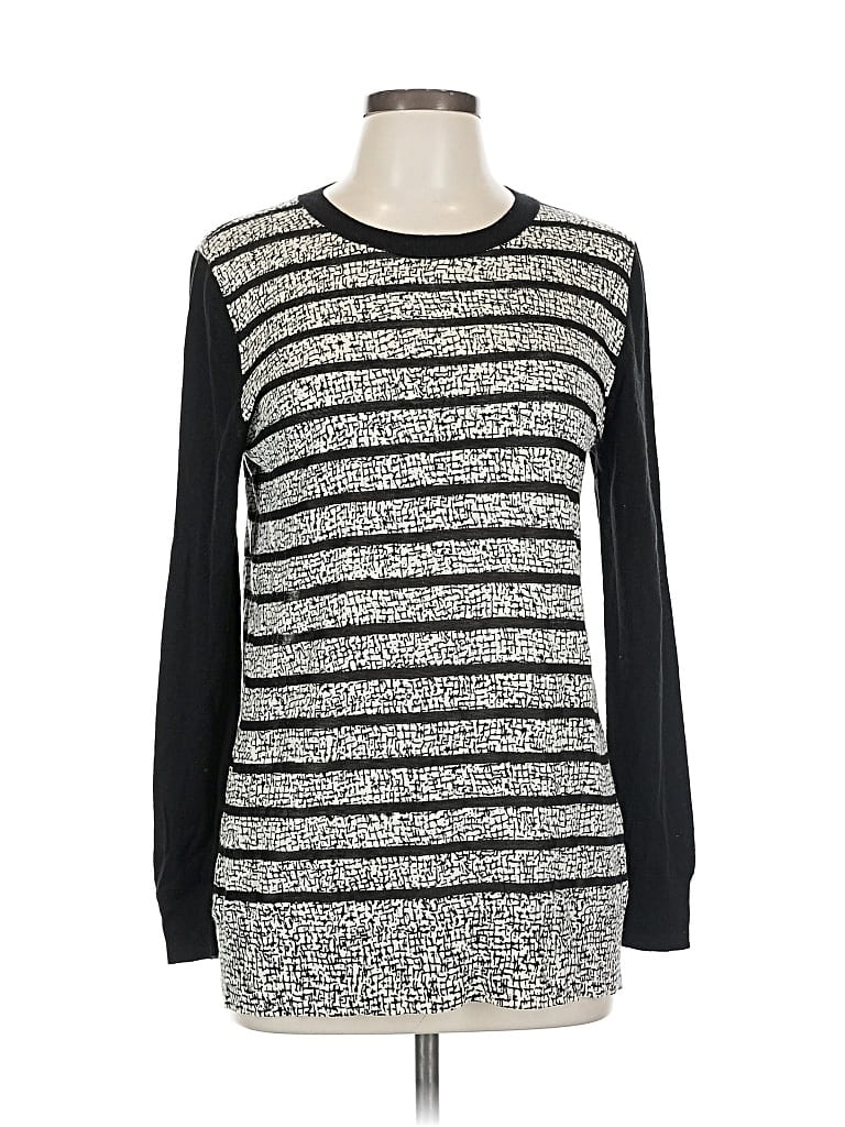 NEIMAN MARCUS Pre-owned Silk Pullover Sweater In Black