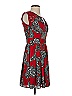 Express 100% Polyester Paisley Red Casual Dress Size 2 - photo 4