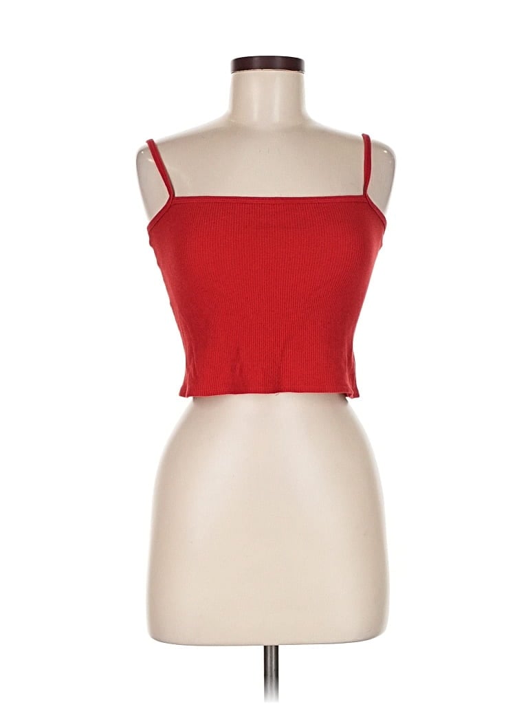 Pre-owned J. Galt Tank Top Red Strapless Neckline Tops