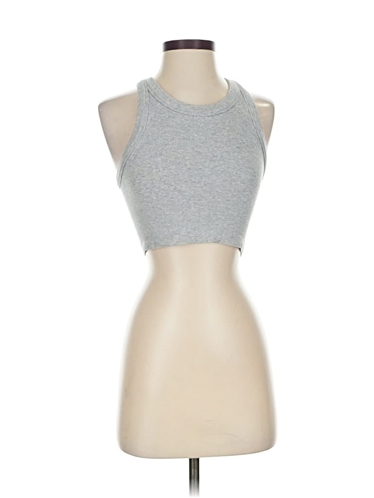 UNBRANDED Pre-owned Tank Top Gray Halter Neckline Tops