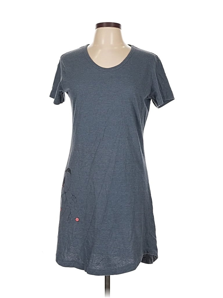 Pre-owned Instant Message Casual Dress In Gray