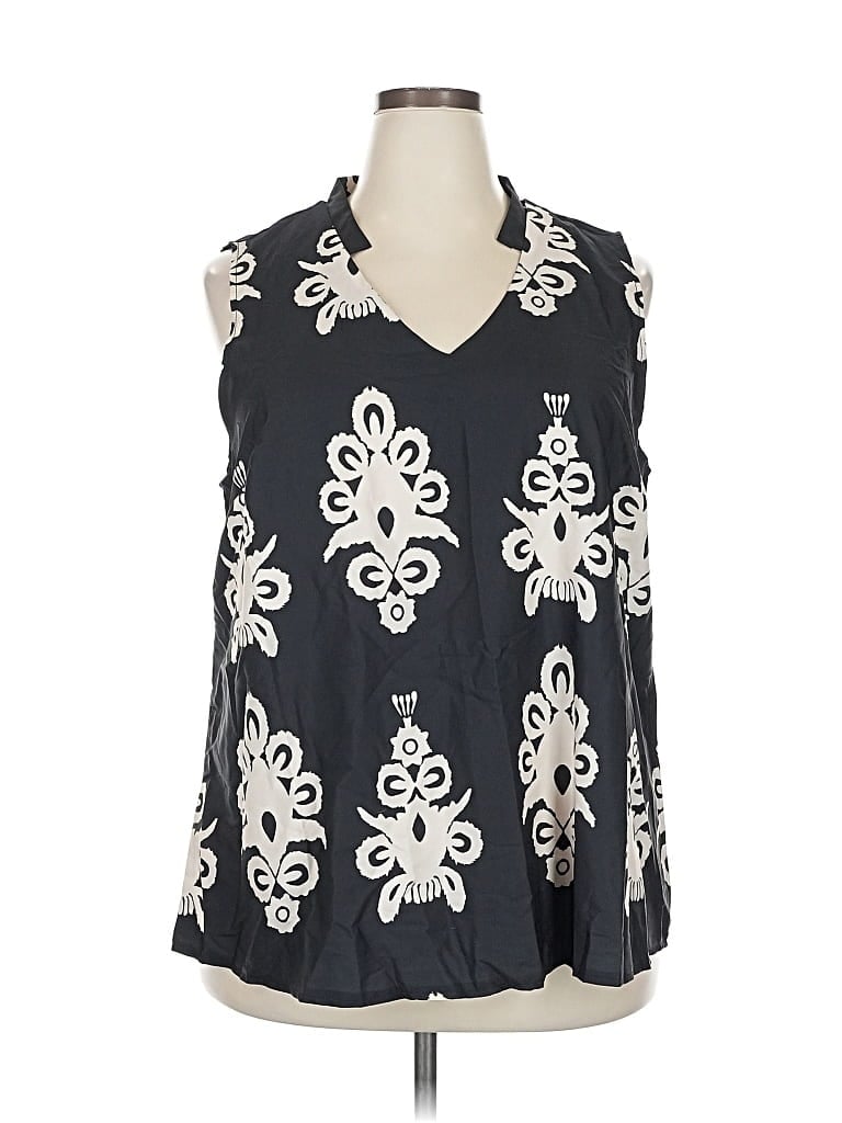 Pre-owned Shein Curve Sleeveless Blouse In Black