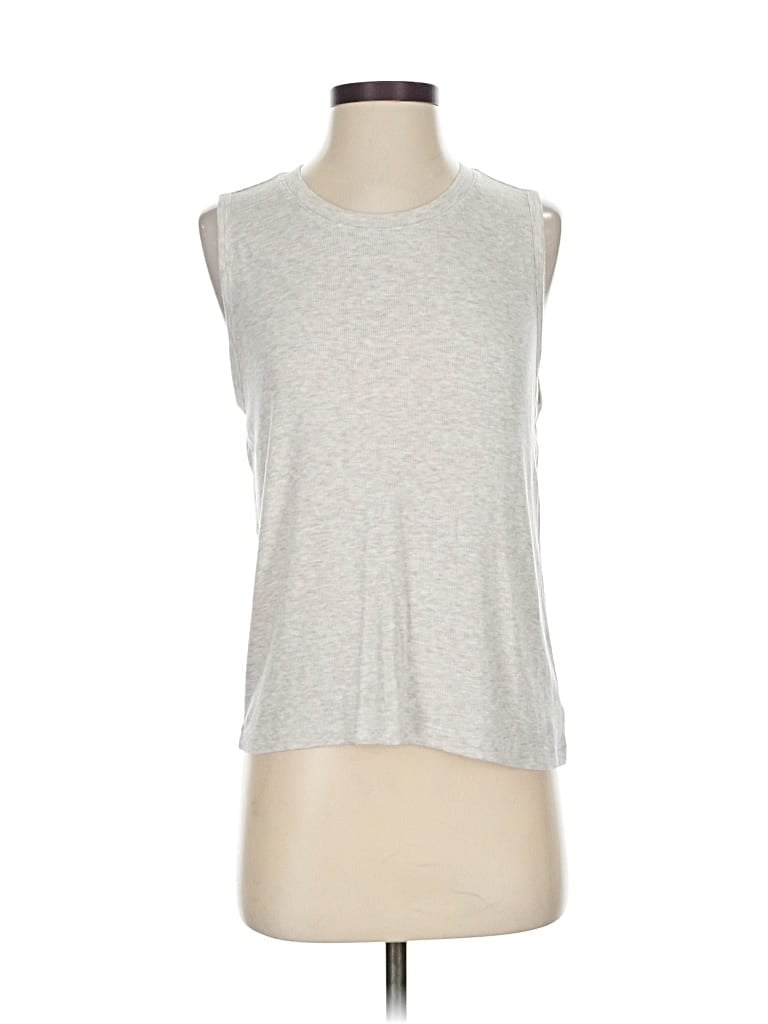 Pre-owned Athleta Sleeveless T-shirt In Silver