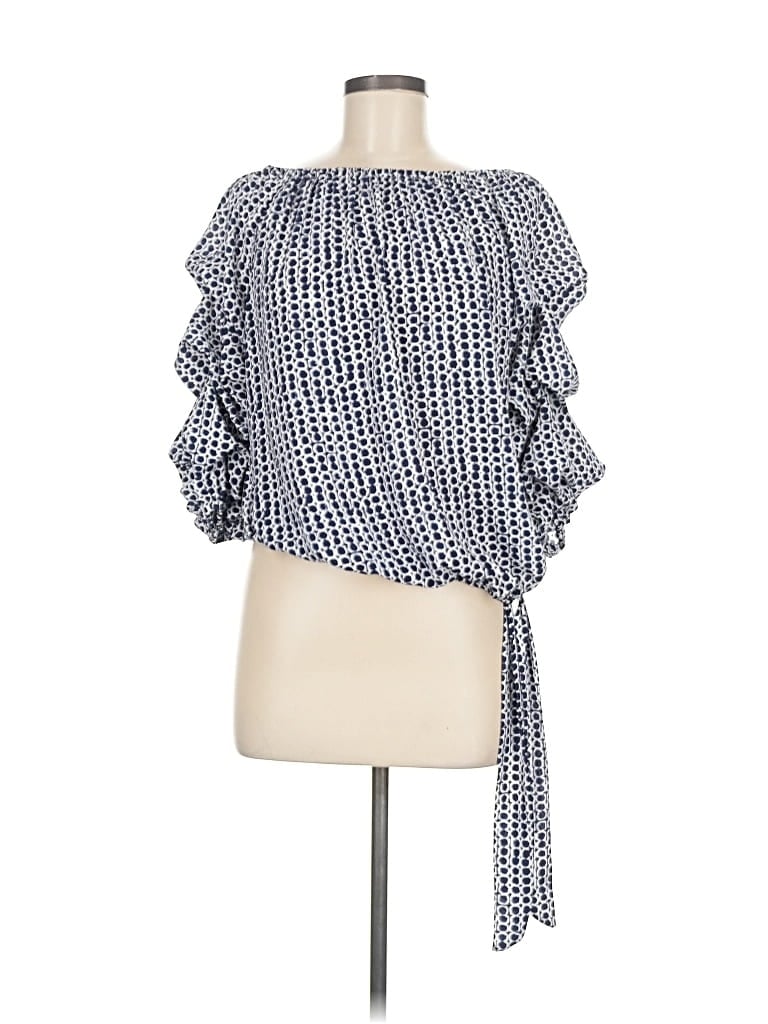 Click to view more detailed imagery on our partner's website Pre-owned Cece 3/4 Sleeve Blouse In Blue