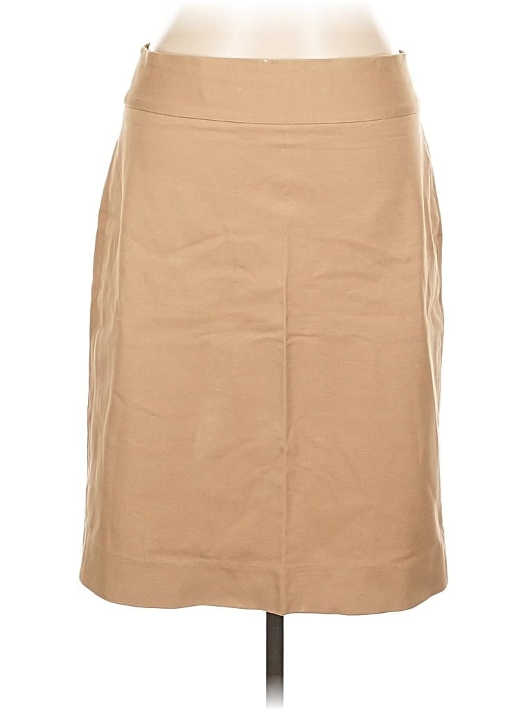 Pre-owned Banana Republic Faux Leather Skirt In Brown