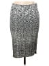 Amy Matto Animal Print Silver Casual Skirt Size L - photo 1