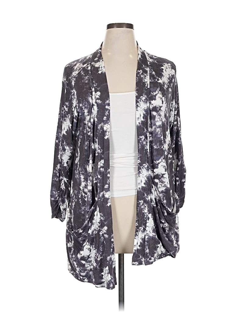 Pre-owned Bobeau Cardigan Sweater In Gray