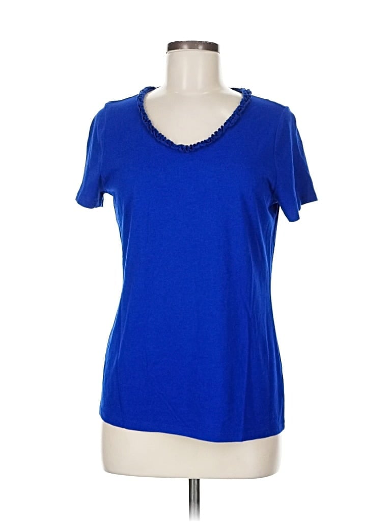 Pre-owned Talbots Short Sleeve T-shirt In Blue