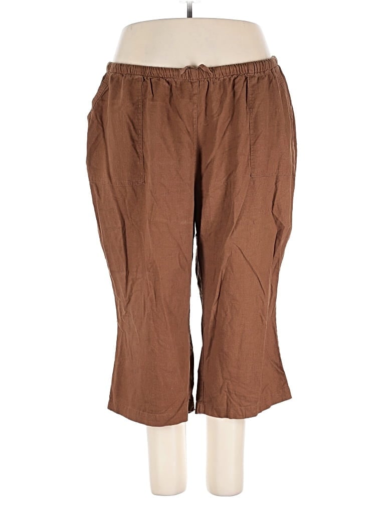 Pre-owned Ellos Linen Pants In Brown